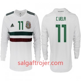 Mexiko Fodboldtrøjer C.VELA 11 Udebanesæt VM 2018 Langærmet